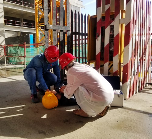 喜迎“双节”欢乐多  应急演练忙不停