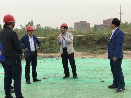 王明智莅临户县紫沟河防洪项目现场检查指导工作