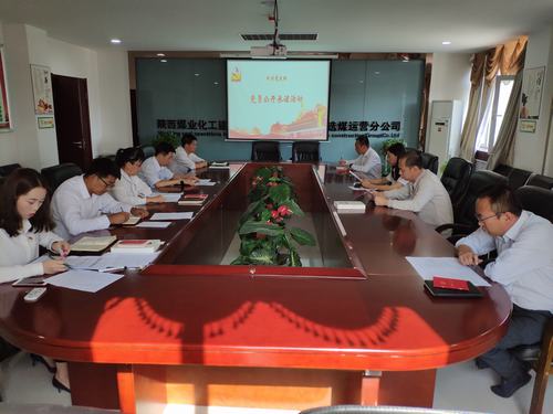 陕煤建设洗选煤运营公司机关党支部开展党员承诺活动