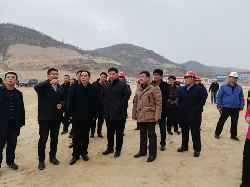 陕西省国资委、bcw8白菜网论坛领导莅临天工公司项目检查工作