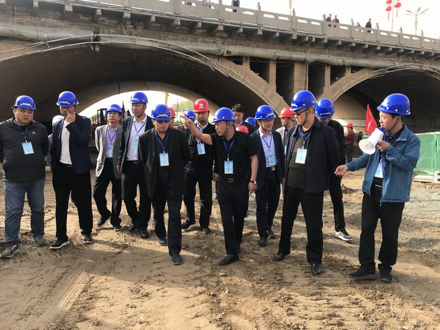 榆林市绥德县检查团一行莅临绥德项目施工现场检查指导工作