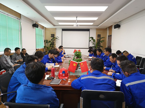 陕煤建设天工公司十五项目部掀起“大干一百天 攻坚保目标”新高潮