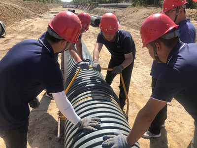 陕煤建设汉中分公司“装管神器”投入使用