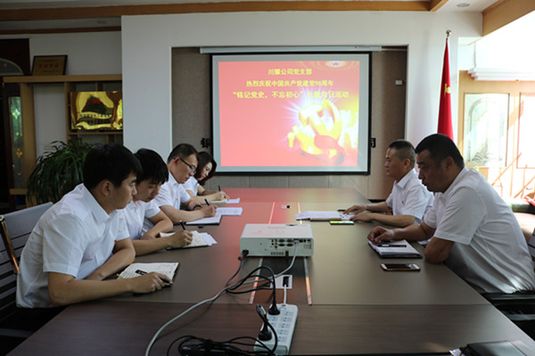 陕煤建设川耀公司开展“铭记党史，不忘初心”主题党日活动