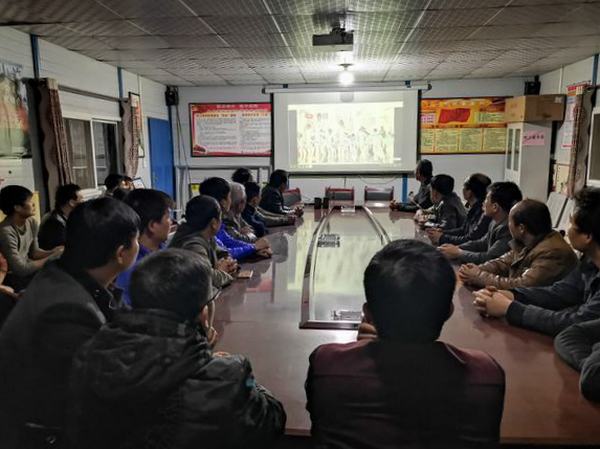 陕煤建设矿建二公司冶坪项目部用视听盛宴树牢防火意识,强化责任担当