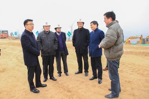 vsport体育承建的银西高铁彬州东站前广场项目开工仪式顺利举行