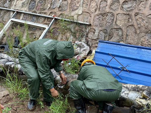 陕煤建设机电安装公司冶坪项目部夯实防汛工作