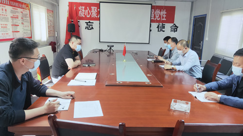 陕煤建设机电安装公司陕北党支部开展“红色诵读”主题党日活动