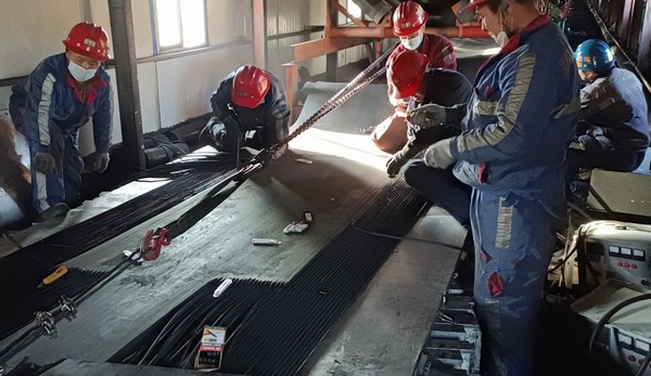 陕煤建设洗选煤运营公司红柳林洗煤厂项目部：开年节日不停工，齐心检修保运行