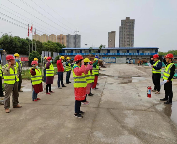 陕煤建设咸阳分公司第五项目部：开展消防应急演练  筑牢安全生产防线