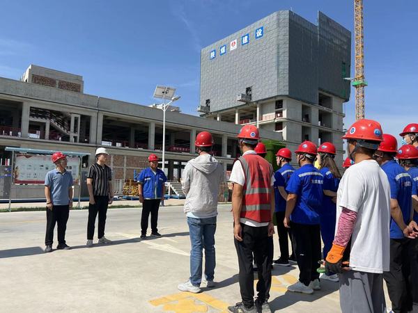 陕煤建设澄合分公司十一项目部北斗项目联合防汛演练