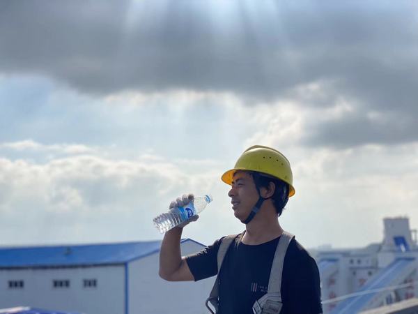 陕煤建设韩城分公司土建五项目部:不畏骄阳 全力冲刺 项目建设“火热”进行中