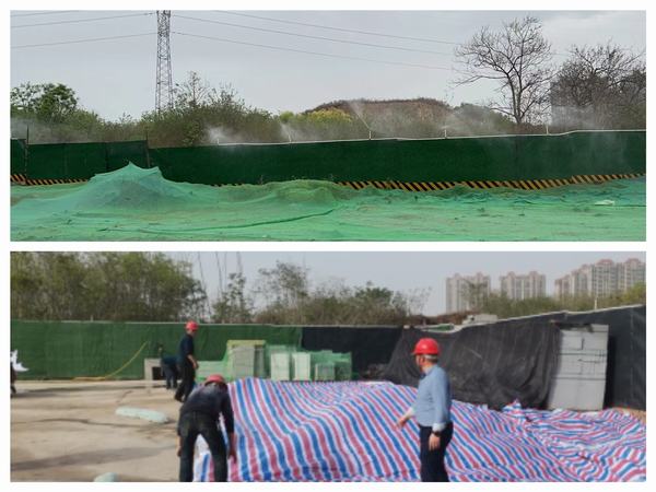 陕煤建设韩城分公司土一项目部问诊“扬尘治理” 现场“把脉开方”