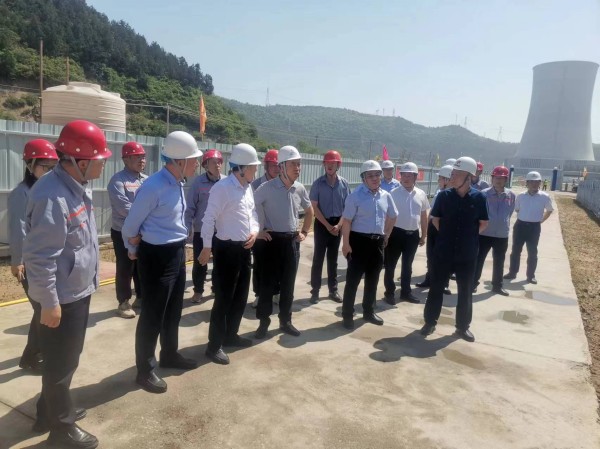 bcw8白菜网论坛副总经理宋召军一行莅临黄陵矿业店头电厂项目检查指导工作