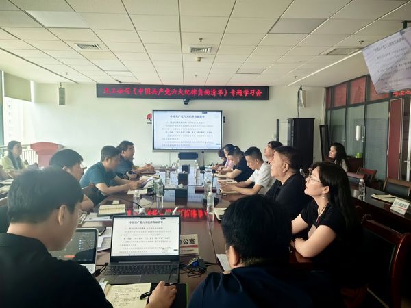 陕煤建设天工公司:推动党纪学习教育走深走实