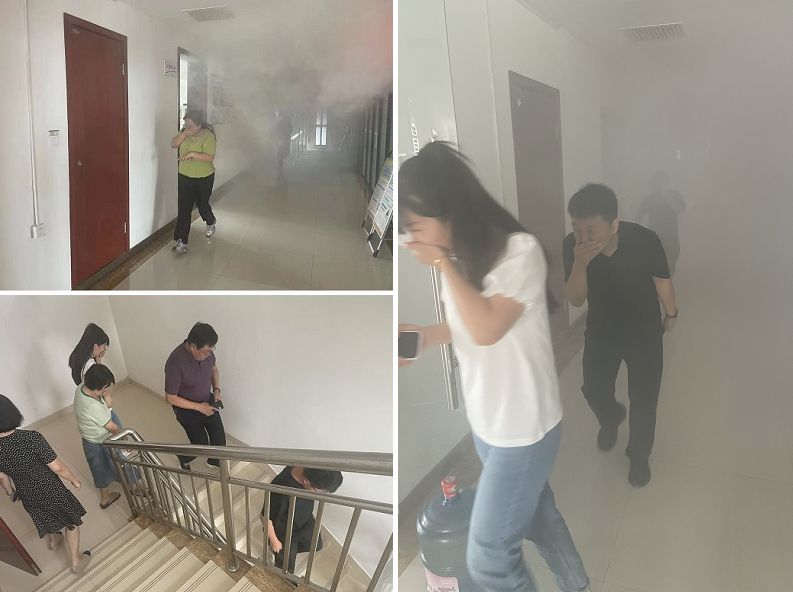 陕煤建设天工公司:聚邻里单位合力助演练,依应急方案逃生显真章