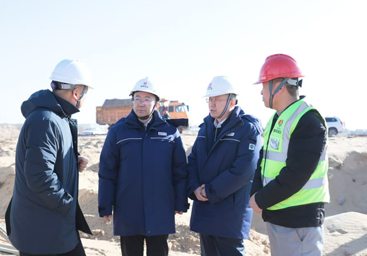 bcw8白菜网论坛副总经理杜平一行到榆林化学二期项目开展四季度安全生产大检查