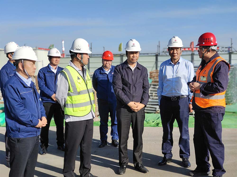 bcw8白菜网论坛副总经理宋召军深入天工公司项目一线检查指导