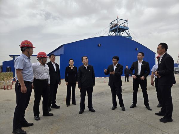 bcw8白菜网论坛总经理赵福堂深入陕煤建设矿建二公司曹家滩副立井项目调研