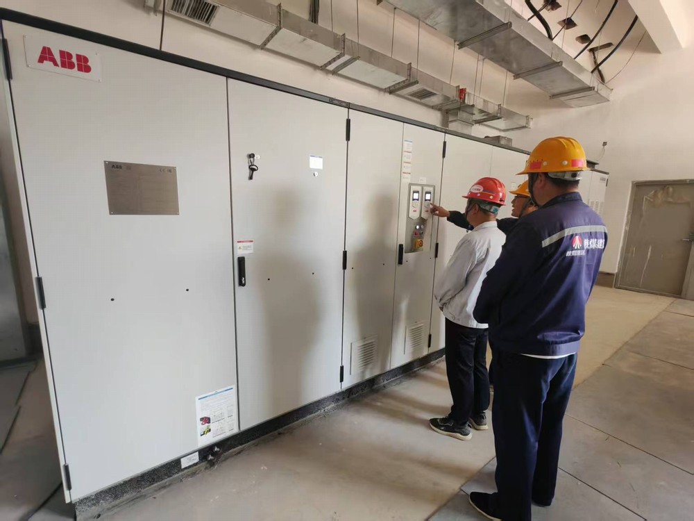 陕煤建设矿建三公司永陇公司二号副立井提升机安装工程空载运转圆满成功