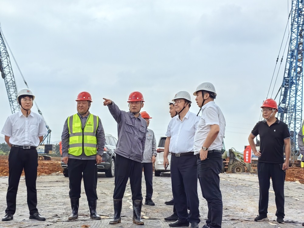 杨勇到陕煤电力上高有限公司2×1000MW清洁煤电扩建项目调研