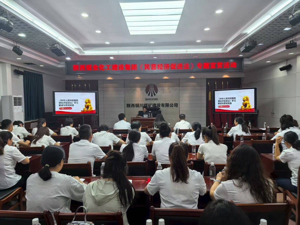 陕煤建设深入铜煤公司宣贯《民营经济促进法》
