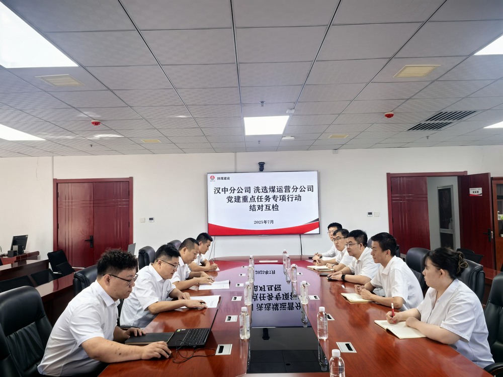 陕煤建设洗选煤运营分公司与汉中分公司：结对互检聚合力  联建共促提质效