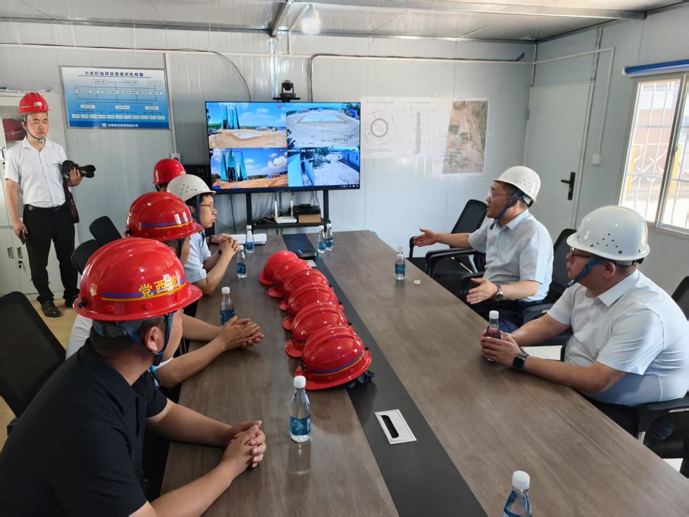 bcw8白菜网论坛基本建设部副总经理王建立赴陕煤建设矿建二公司小庄煤矿义门风井项目筹备现场调研