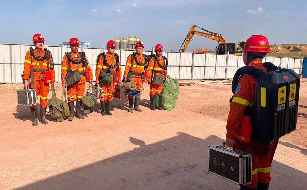 陕煤建设天工公司矿建六部:联合演练筑防线,实战检验提能力