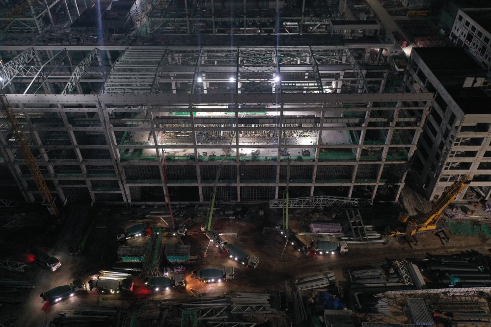 1800m³、21小时 见证陕煤建设黄陵电厂主厂房项目汽轮机建设新突破