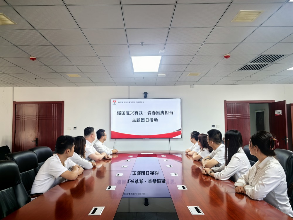 陕煤建设洗选煤运营公司团支部开展“强国复兴有我・青春挺膺担当”主题团日活动