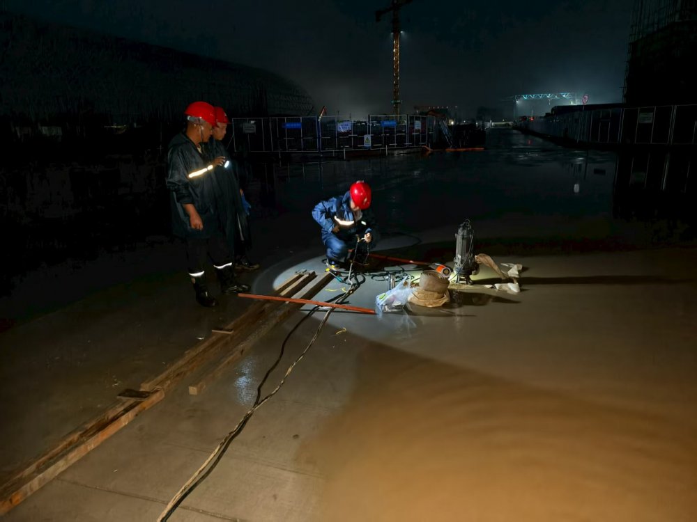 陕煤建设韩城分公司土建四项目部：风雨无阻赶工期 昼夜奋战显担当
